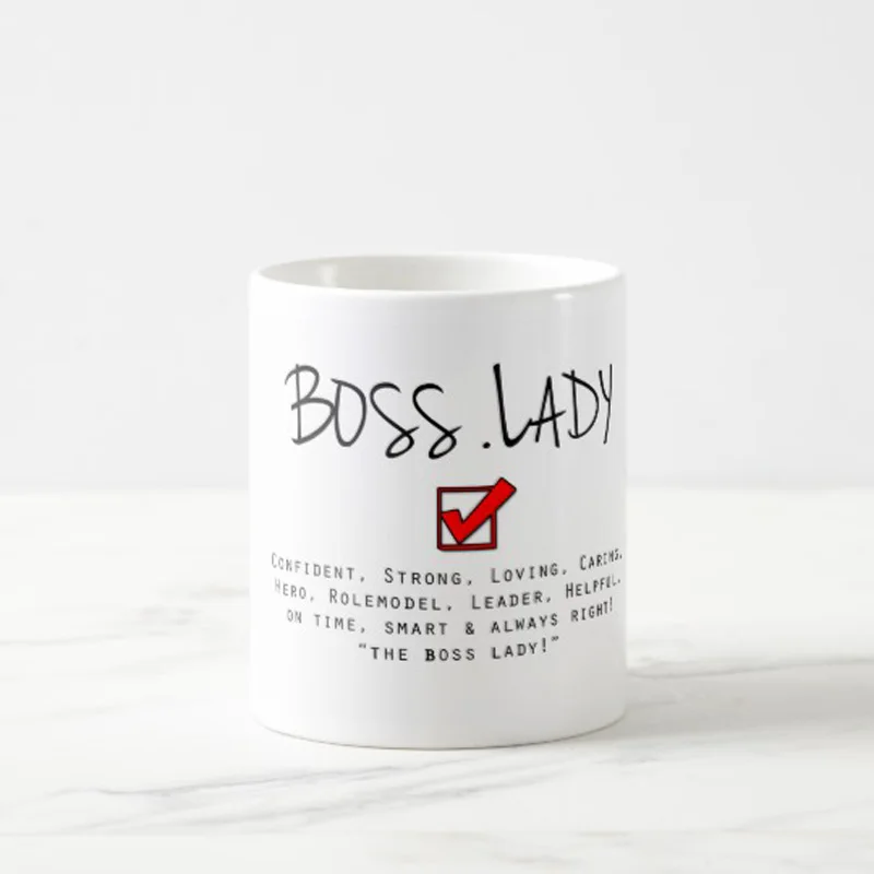Кофейные кружки Boss Lady 11 унций подарки на день рождения День матери отцов подарок