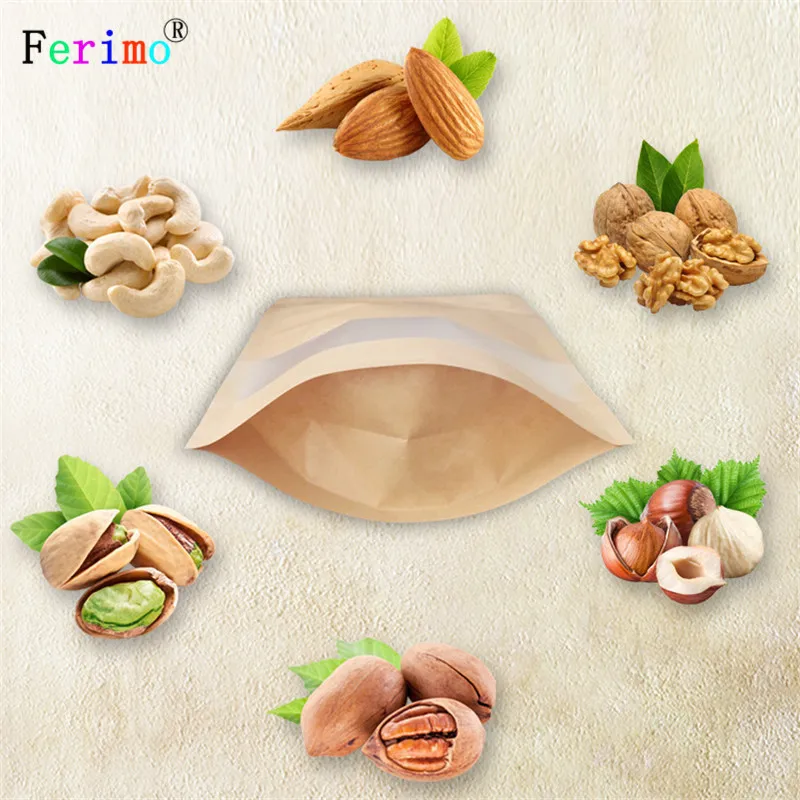 free shipping 12*20cm 100pcs leisure food bag nut traditional Chinese medicine candy tea | Дом и сад