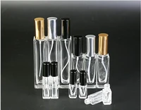 3ml 10ml 20ml 30ml 50ml portable glass refillable perfume bottle with aluminum atomizer empty parfum case for traveler