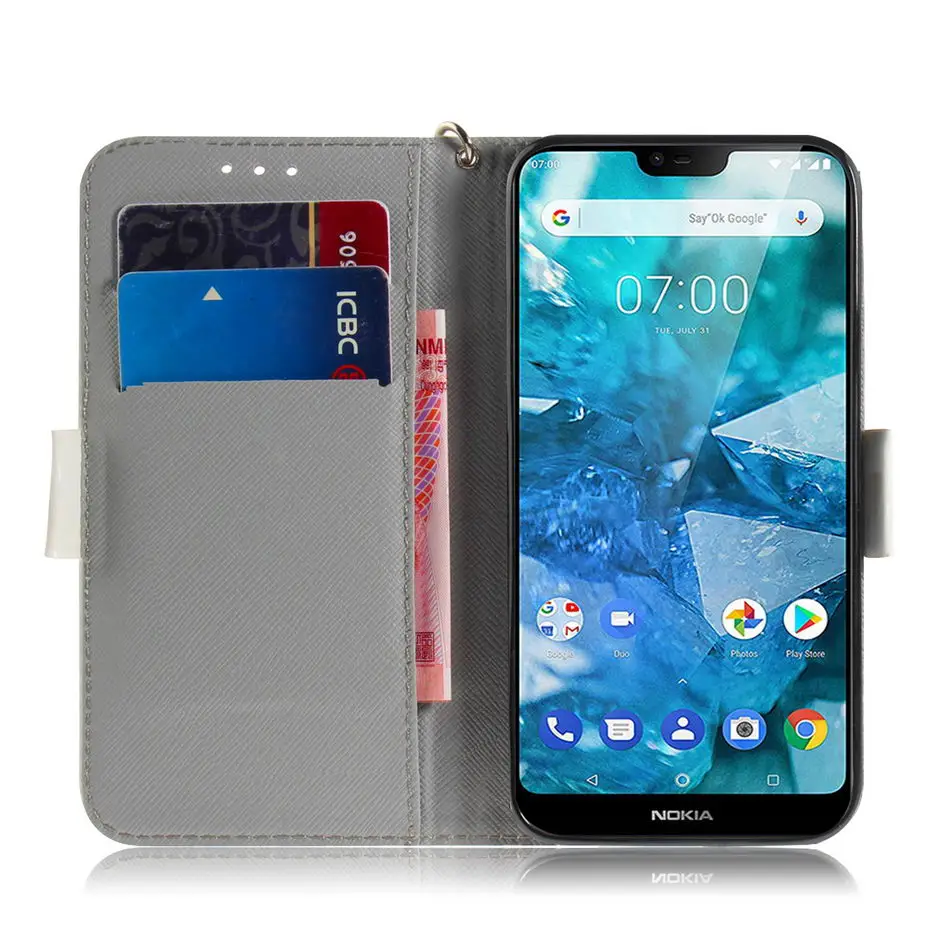 Роскошный флип-чехол из искусственной кожи Milyssi для Nokia 7 1 6 5 3 (2018) чехлы телефонов