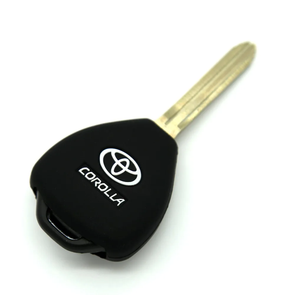 New 2 Buttons Silicone Remote Car Key Case Cover For Toyota Camry Highlander Corolla Hilux Vios Rav4 Aqua Land Cruis | Автомобили и