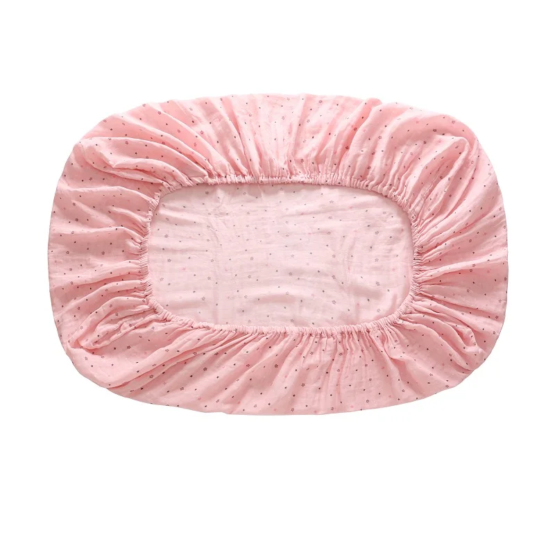 Pink star point 1 шт., хлопок, простыня для кроватки, мягкий детский наматрасник, постельные принадлежности для новорожденных с единорогом, 130x70 см - Цвет: Pink star point