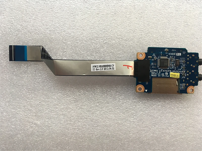 Новая Оригинальная звуковая плата для Lenovo G570 G575 G470 G475 с кабелем 31050103 LS 6751P|board board|for
