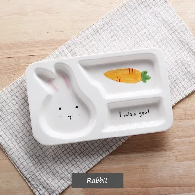 Rabbit Набор посуды в виде животных из керамики - Цвет: Rabbit