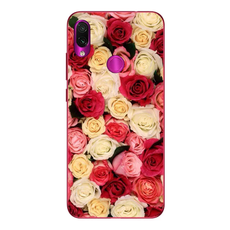 Geruide 6.3 For xiaomi redmi note 7 Case Cover, Printed Soft Silicon TPU Back Cover Case For xiaomi redmi note 7 pro Phone Cases