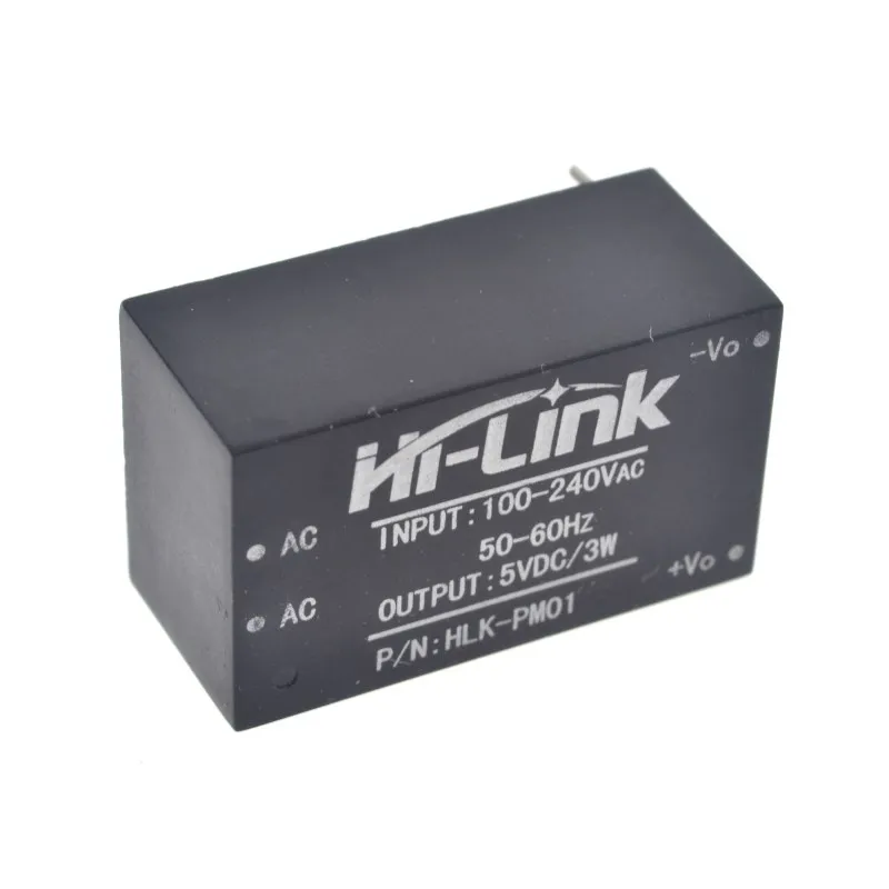 1 шт. HLK PM01 AC DC 220V 5V мини модуля питания интеллигентая (ый) бытовой выключатель