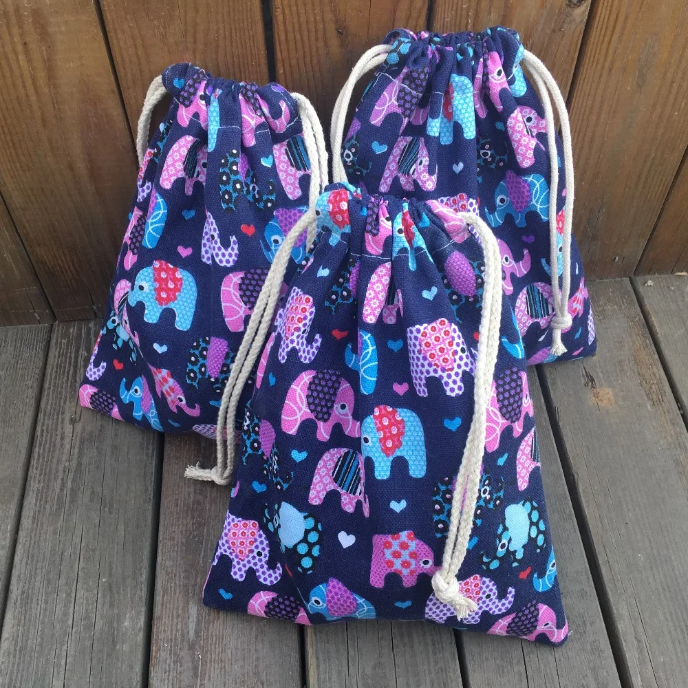 1 шт. хлопчатобумажный холщовый Органайзер на шнурке праздничный Подарочный