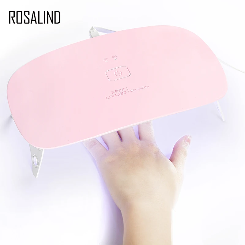 Rosalind 24 Вт УФ светодиодный светильник Сушилка для ногтей USB кабель портативный в