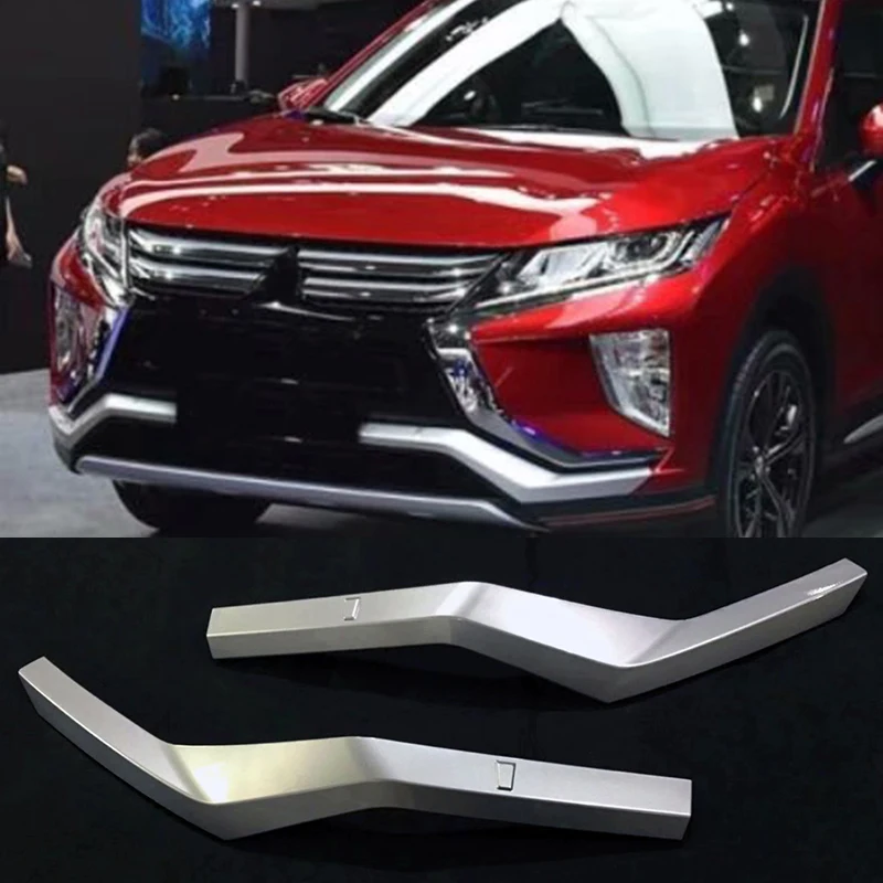 Автомобильные аксессуары ABS Матовый Нижняя передняя бампер решетка Нижняя крышка протектор Газа отделка для Mitsubishi Eclipse Cross