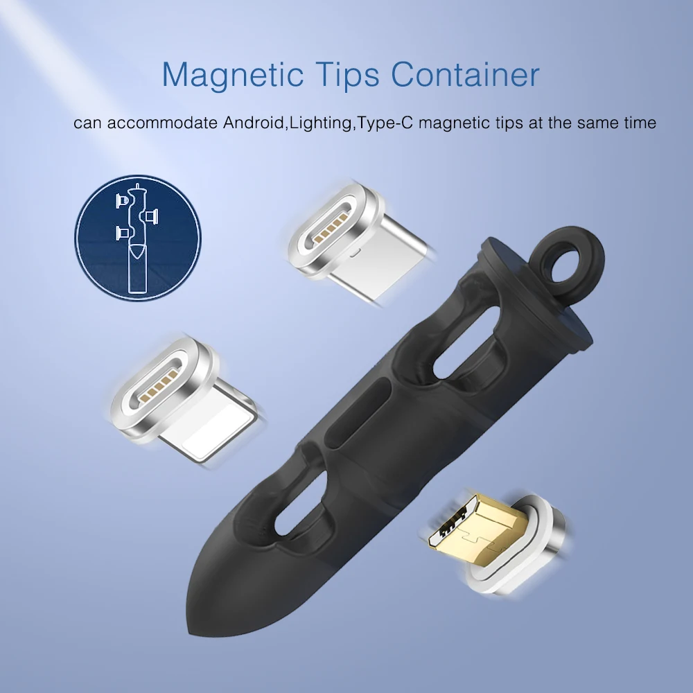 A.S Магнитный USB кабель для подключения к сети ящик хранения Тип C Micro 8 Pin адаптер