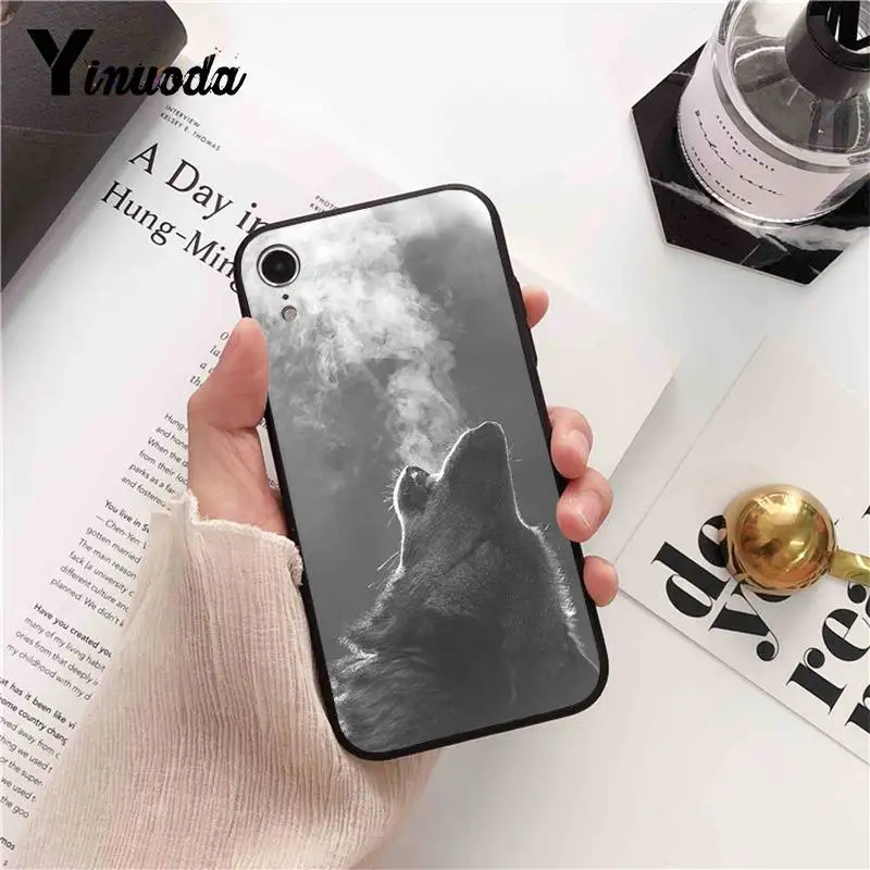 Yinuoda Русская версия Волк тигр Лев Леопард медведь чехол для телефона iPhone 6S 6plus 7 7plus