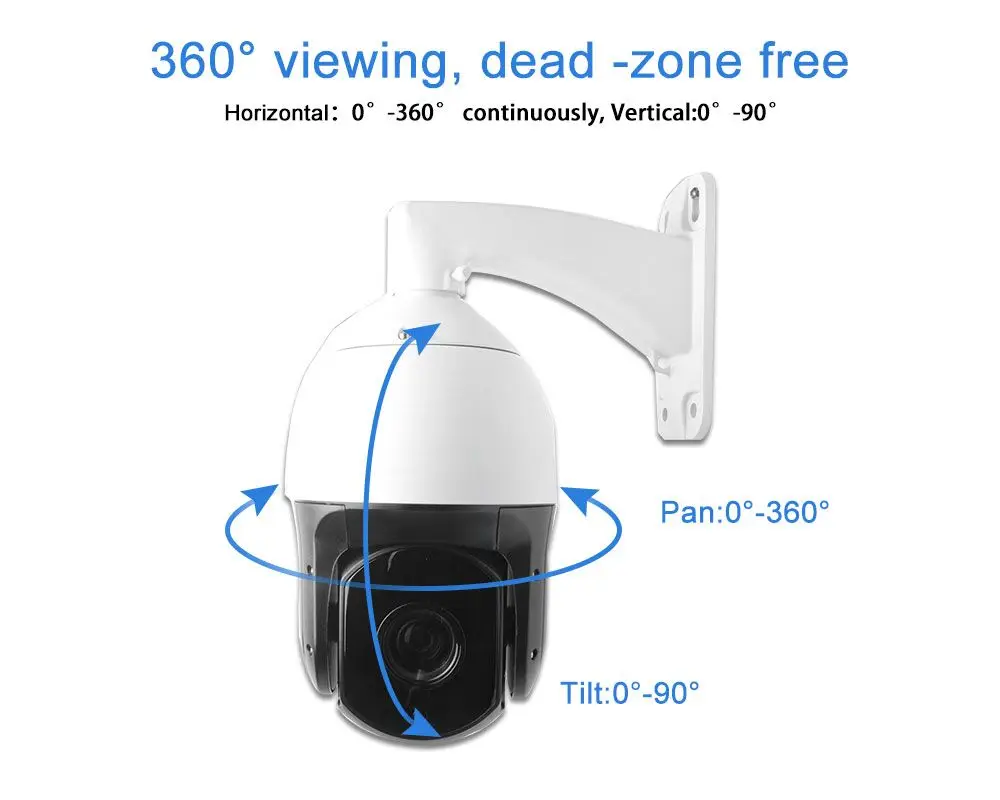 MISECU 1080 P PTZ IP Камера Открытый Onvif 18X зум Водонепроницаемый мини Скорость купол 2MP H.264