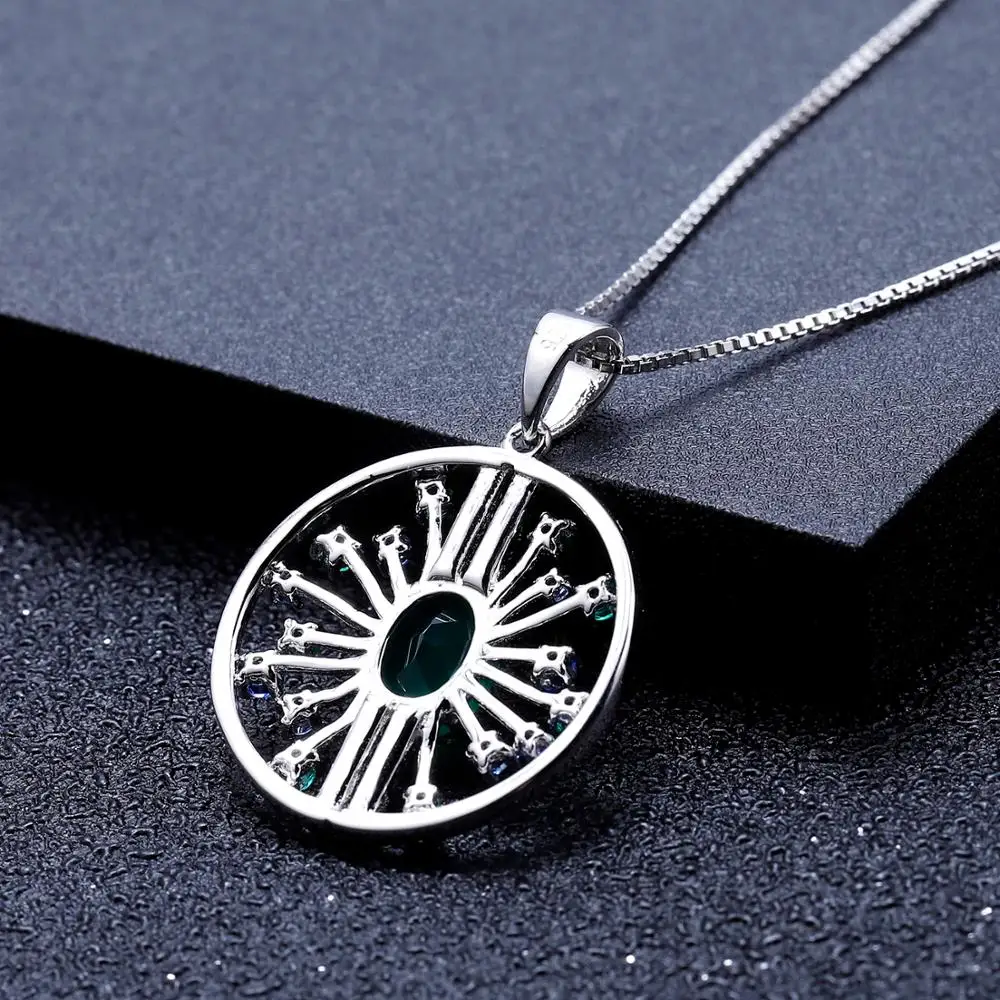 Женское колье с подвеской GEM'S BALLET круглые винтажные вечерние ювелирные