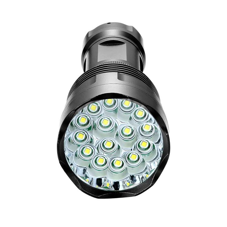 no battery charger Tinhofire T15 15T6 15x CREE XM-L T6 25000 люмен 3-режимный светодиодный фонарик факел свет лампы 18650/26650 Батарея - Испускаемый цвет: no battery charger