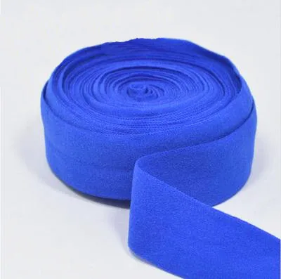 Dark blue Эластичные ленты 20 мм, многоцветные эластичные Сатиновые ленты из спандекса, аксессуары для волос, кружевная лента для шитья, 5 м - Цвет: Dark blue