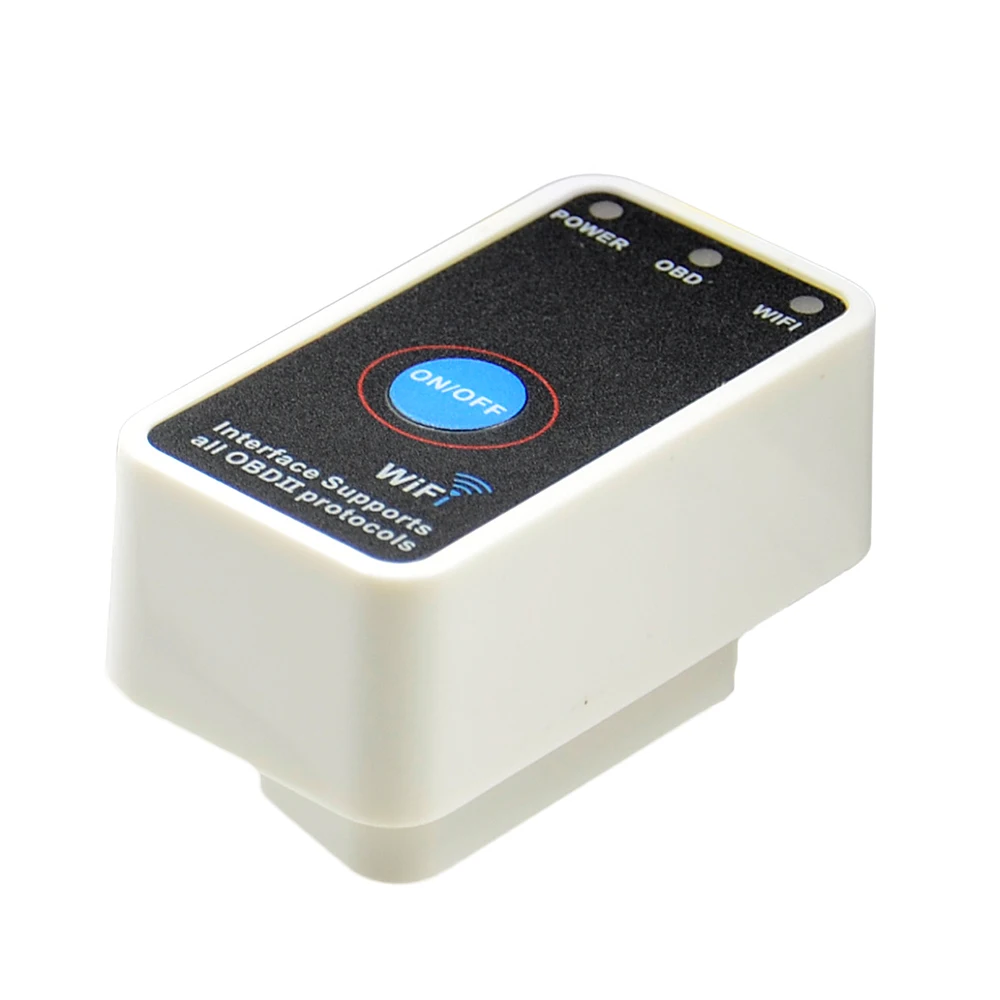 Диагностический инструмент Super Mini ELM327 Wi-Fi ELM 327 2016 новый белый OBD2 OBD ii CAN-BUS