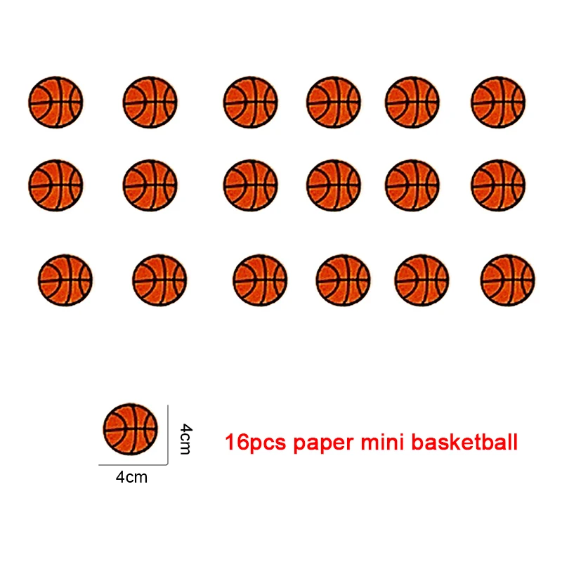 Мини Баскетбольные Мячи We's #1 на пальцах бумажные конфетти для мальчиков
