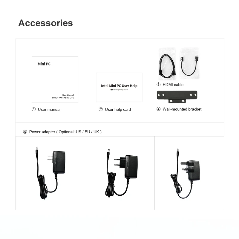 Beelink AP35 J3355 windows мини ПК 4 Гб 64 Гб двухдиапазонный WiFi 1000 Мбит/с Поддержка Bluetooth 4,0 sata HDD Winows10 карманный мини ПК