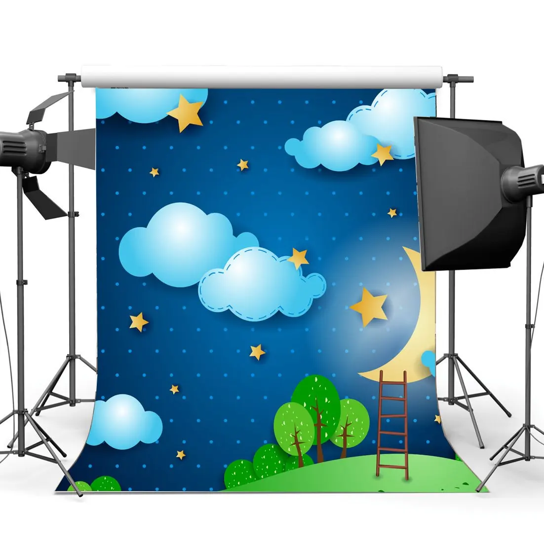 Милый фон для детских праздников декорации к мультфильму мерцание звезд сияющая