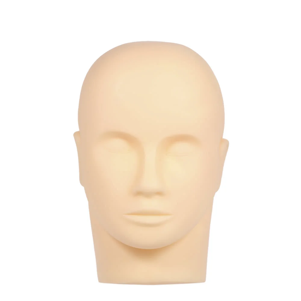 

Head Flat Head Model Makeup Training Head Eyelash Extension Practice Tool Closed Eyes No Hair