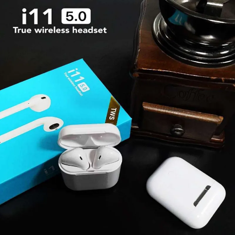 I11 Tws Bluetooth наушники беспроводные с новым 5 0 сенсорным управлением гарнитура и