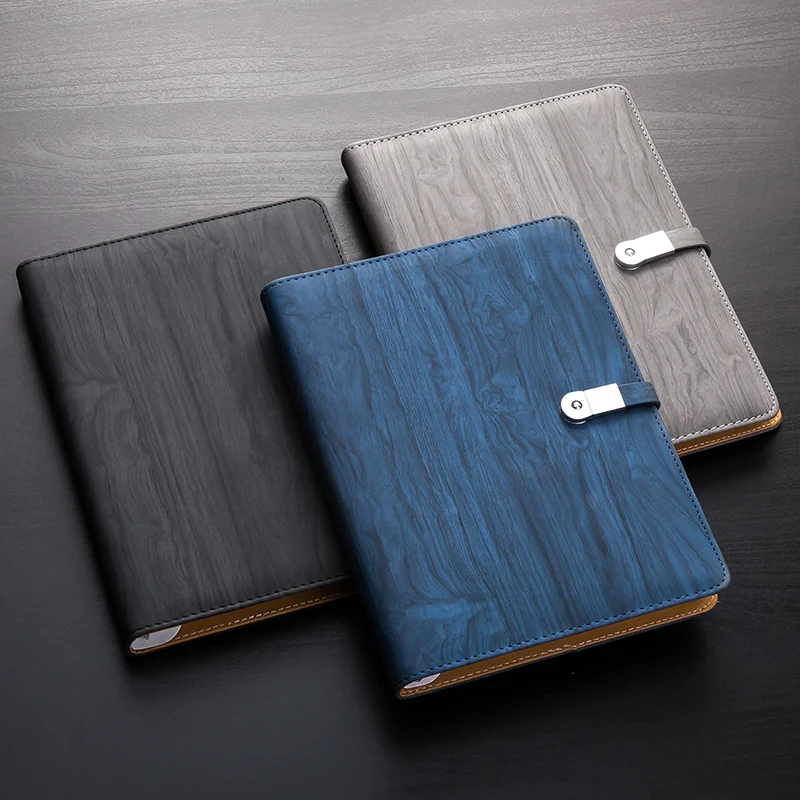 Бизнес Тетрадь Творческий A5 Looseleaf рабочего совещания Recordbook съемный и толще Ретро Ноутбук