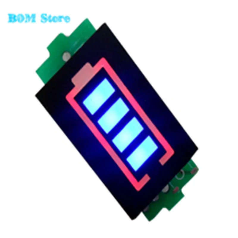 1S Single 3.7V Lithium Battery Capacity Indicator Module 4.2V Blue Display Electric Vehicle Power Tester Li-po Li-ion | Электроника