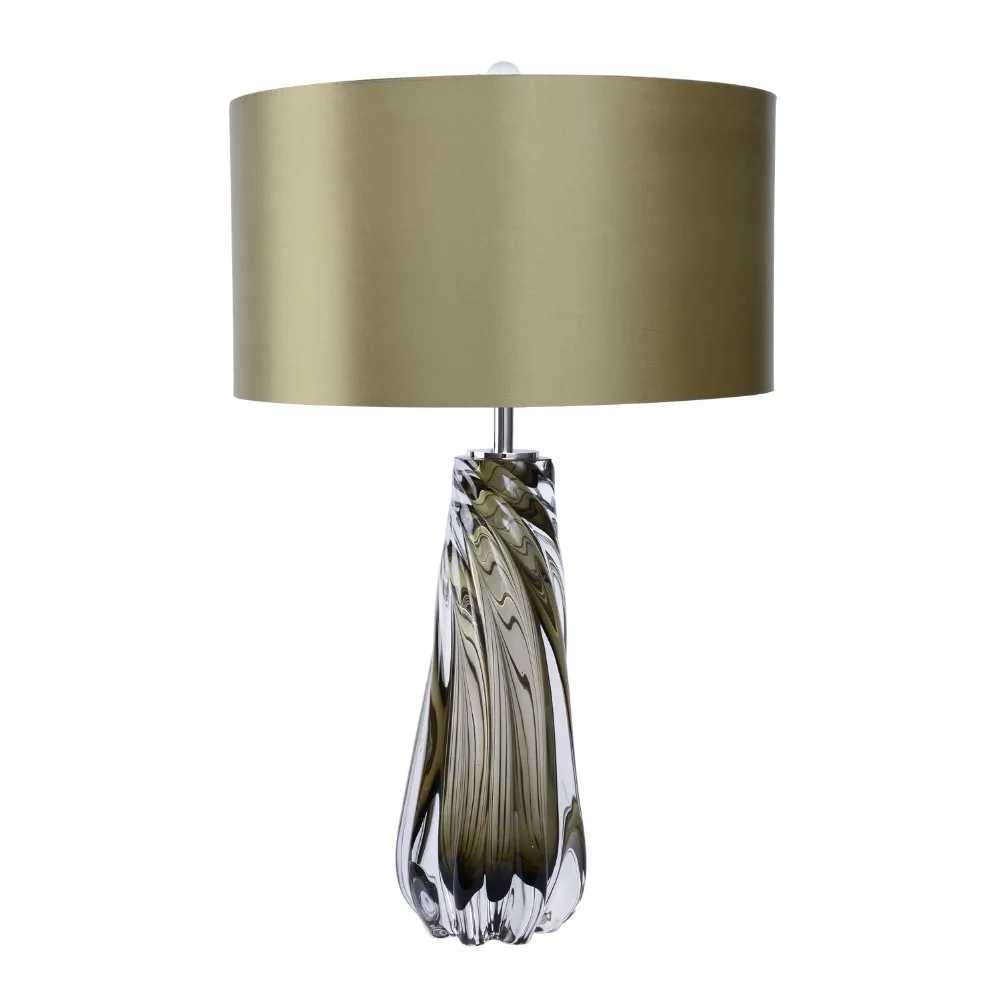 Living Room Lamp 2018 Newest Design ZhongShan Metal Coloured Glaze Vase Glass Table for Bedroom Light 3020 | Освещение