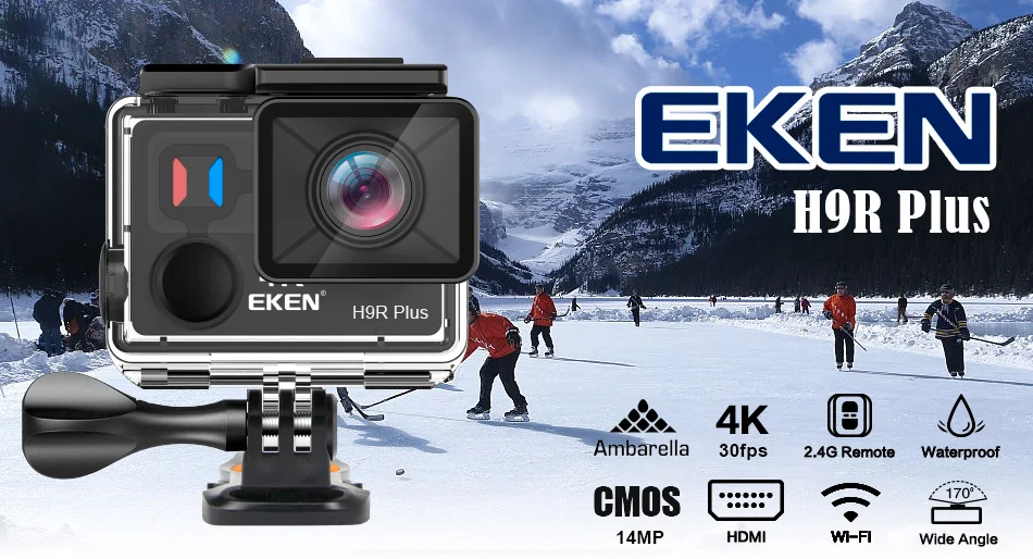 Eken H9R Plus Экшн-камера Ultra HD 4K A12 4 k/30fps 1080 p/60fps для Panasonic 34112 14MP go Водонепроницаемая wifi Спортивная камера pro
