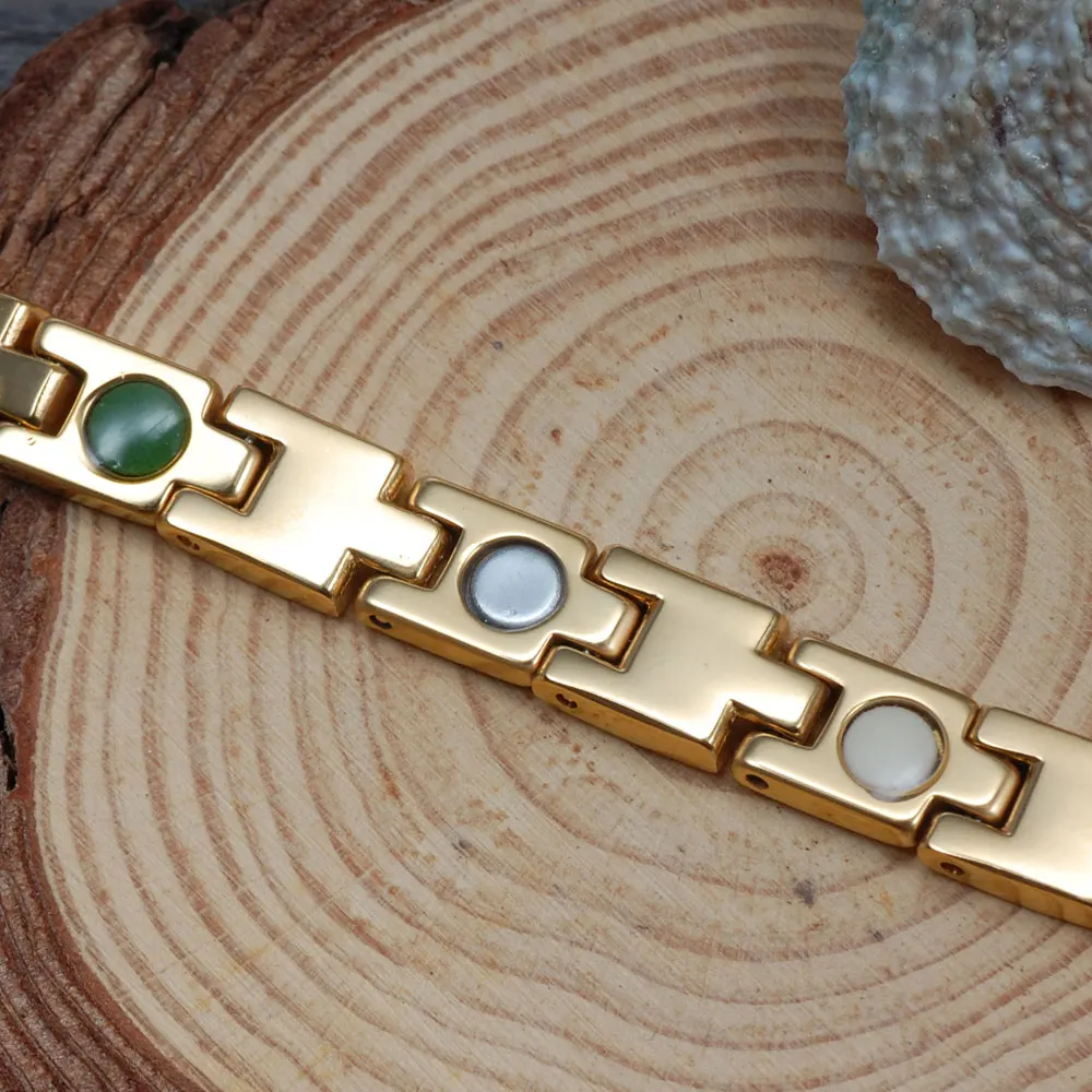 Женский магнитный браслет из вольфрама Wollet с австрийскими кристаллами 316l|bracelets