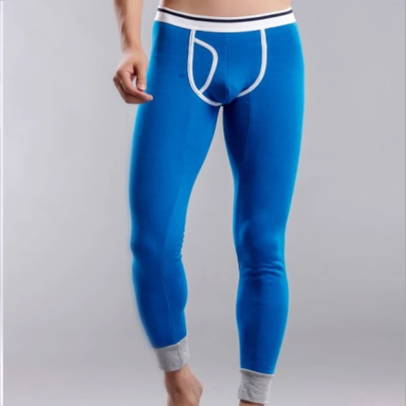 Fashion Winter Man Thermal Underwear Warm Men Cotton Leggings Tight Men Plus Velvet Long Johns Warm Underwear High Quality