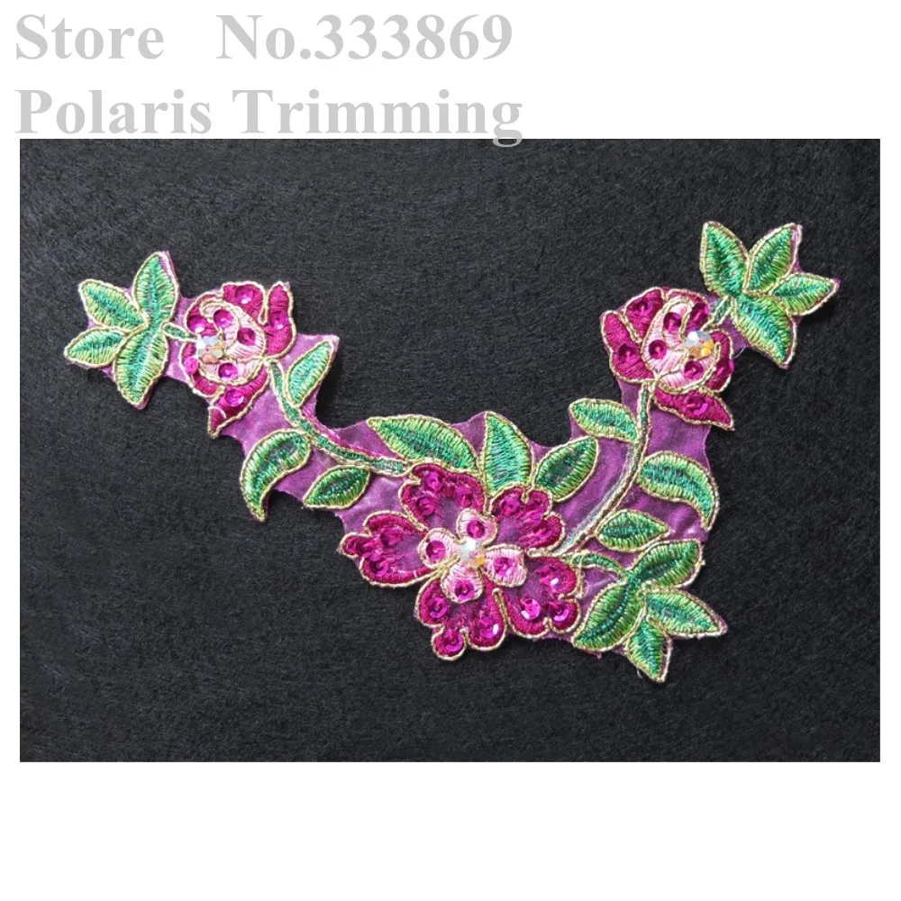 Бесплатная доставка 2 шт./лот x фуксия розовый/темно-зеленый/золотой цветок