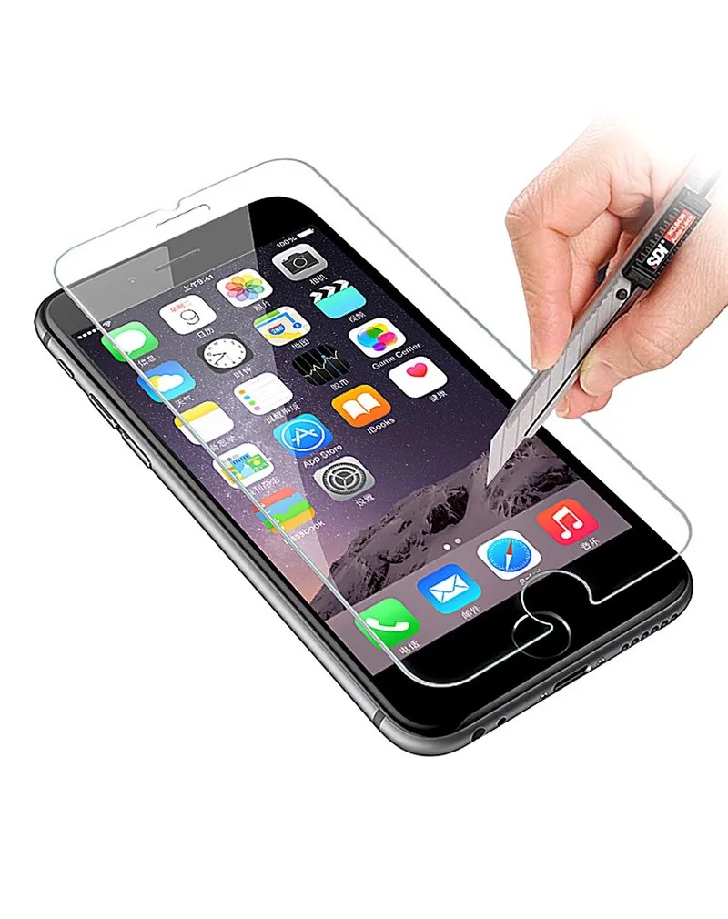 С уровнем твердости 9 H закаленное Стекло чехол для экрана iPhone 7 8 Plus XS max XR 4S 5 5S 5C 5SE 6