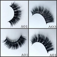 in usa 200pairs natural 3d mink eyelashes dramatic volume fake lashes makeup mink lashes extension makeup tool cilios