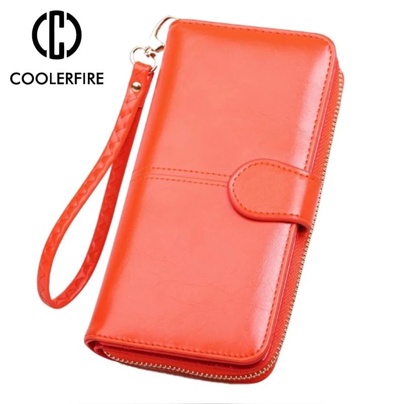 Fashion PU Leather Wallets For Women Card Holder Wristband Clutch Bag Wallet Long Zipper Money Purse Female Clip PJ134 | Багаж и сумки