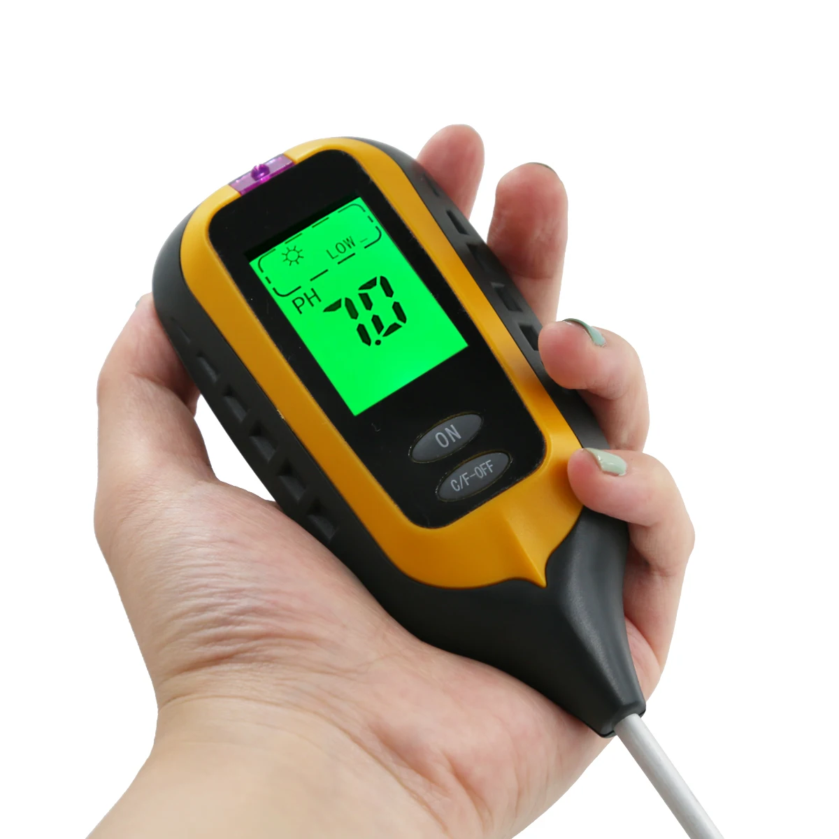 

4 IN 1 Digital Soil Moisture Meter PH Meter Temperature Sunlight Tester for Garden Farm Lawn Plant with LCD Displayer 40%off
