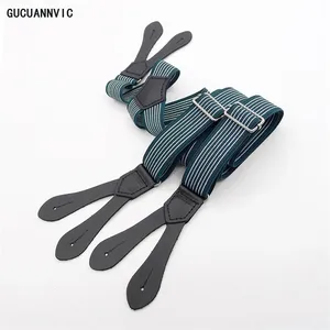 Подтяжки мужские, эластичные, на пуговицах