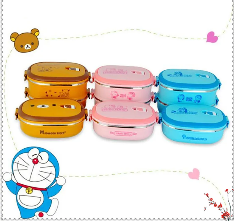 1 Набор Jingle cat easy bear insulation мультфильм бенто ланч бокс Многофункциональный