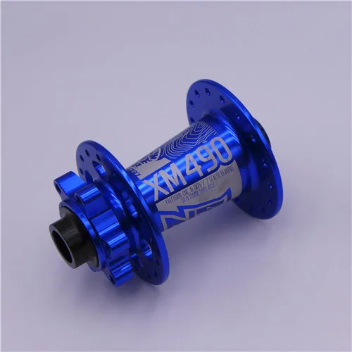 Blue Thru KOOZER XM490 MTB горный велосипед передний подшипник ступицы 32 отверстия QR& Thru 100*9 мм и 100*15 мм 6 болтов - Цвет: Blue Thru
