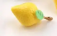 lemon 10 шт 3D фрукты яблоко банан булавка яблоко лимон Смола амулеты DIY ремесло подходит для поиск ювелирных изделий из браслетов ручной работы - Окраска металла: lemon