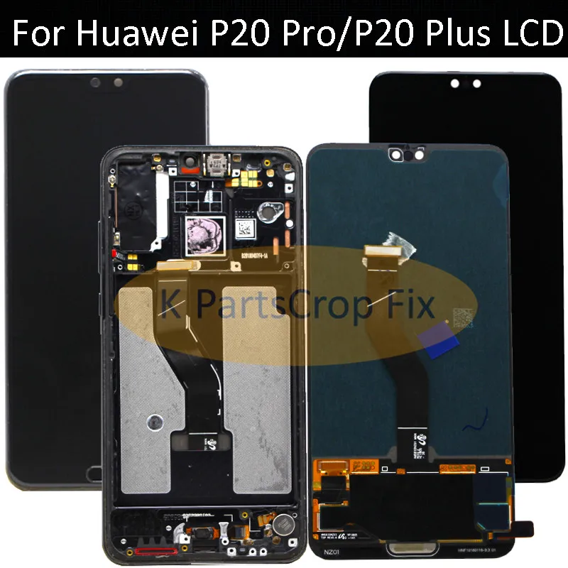 ЖК-дисплей для huawei P20 Pro, ЖК-дисплей с рамкой, сенсорный экран, дигитайзер, сборка P20 Pro, CLT-AL01, CLT-L29, ЖК-дисплей P20 Plus