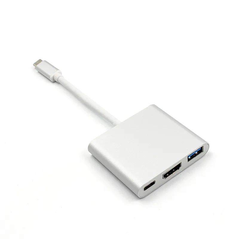 New Type C USB 3.1 to USB-C 4K HDMI USB3.0 Adapter 3 in 1 Hub For Apple Macbook Type-C | Компьютеры и офис