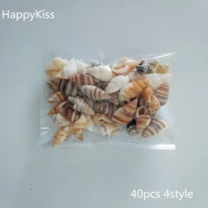 Модные 40 шт.лот, маленькие раковины из натуральных морских ракушек для аквариума, ландшафт, домашний декор, материалы сделай сам