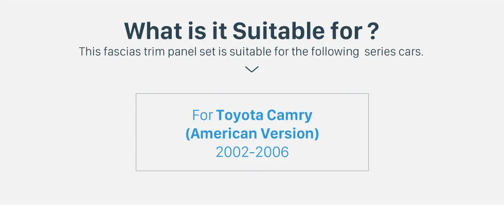 Harfey Автомобильная стереофоническая рамка для Toyota Camry(Американская версия) 2002 2003 2004 2005 2006 черный двойной Din