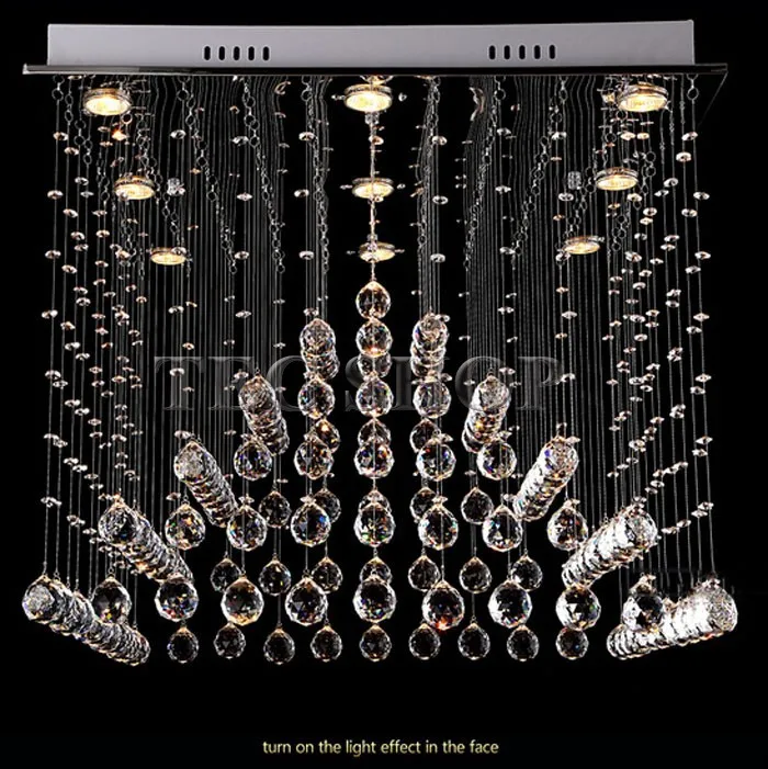 Новый K9 хрустальная люстра Роскошная Пирамида Люстра светодиодный Кристалл свет