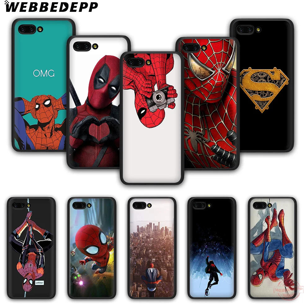 WEBBEDEPP &quotЧеловек-паук&quot чехол для телефона из ТПУ с принтом Honor 6A 7A 2 ГБ/3 ГБ Pro 7C 7X 8X