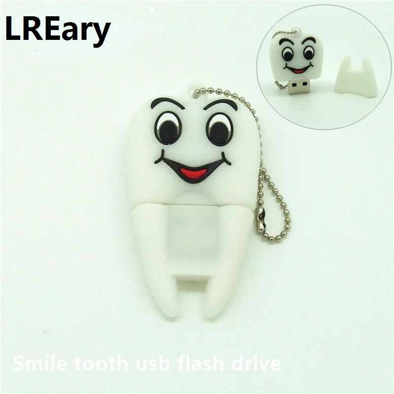 Usb флеш накопитель smile tooth Pen drive 4 ГБ 8 16 32 металлическая цепочка|flash memory stick|memory