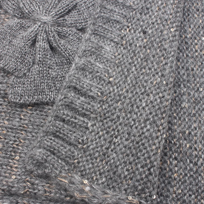 Зимний теплый вязаный шарф с карманом для женщин милый бант уникальный дизайн