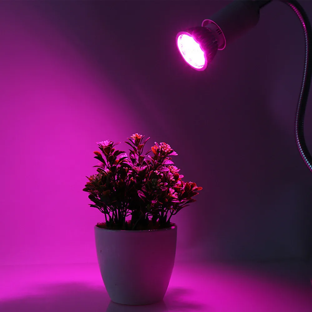 E27 E14 GU10 4 Вт садовая лампа для выращивания растений 18 ledplant гидропоники Veg цветок