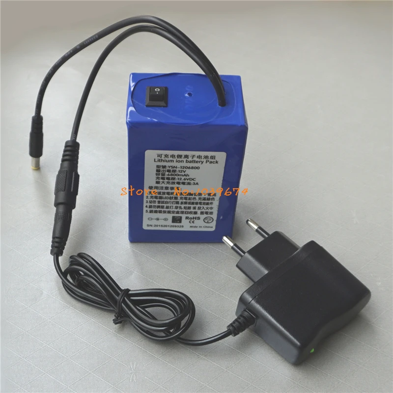 Пульт дистанционного управления 12V 6800MAH Li PL 3AH литий ионные аккумуляторы для банка